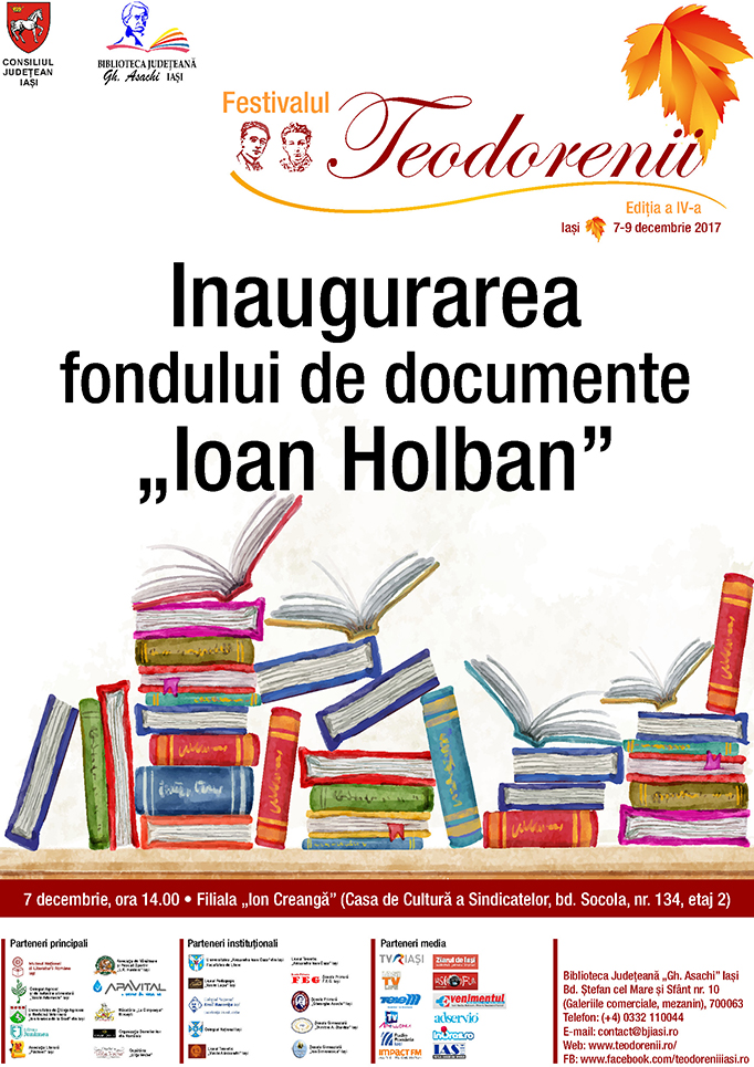 Inaugurarea fondului de documente „Ioan Holban”